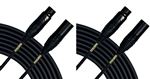 Mogami Gold Stage Microphone Cable 20 Foot 2PK Front View